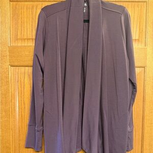 wool& Aspen cardigan, marionberry, size large